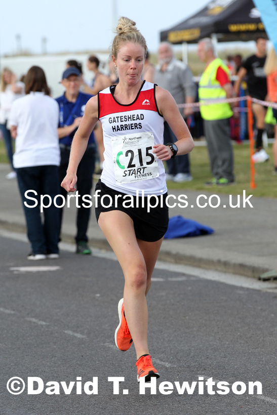 Senior womens 4 stage relay, 2021 Northern 6 and 4 Stage and Young Athletes Road Relays, Redcar. Photo: David T. Hewitson/Sports for All Pics